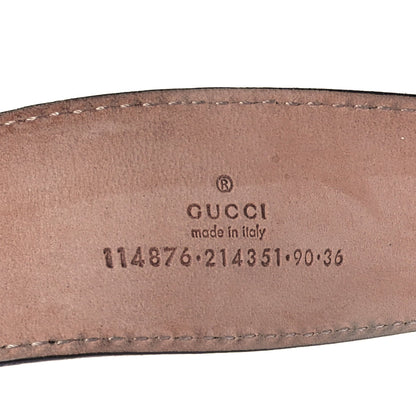 Gucci Guccissima Interlocking G 40mm Belt 90 36 Black 3 of 7