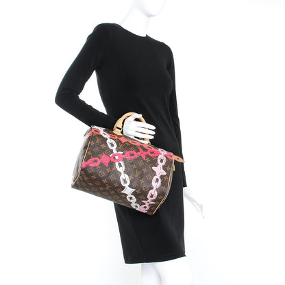 Louis Vuitton Monogram Bay Speedy 30 Rose Ballerine Poppy 2 of 7