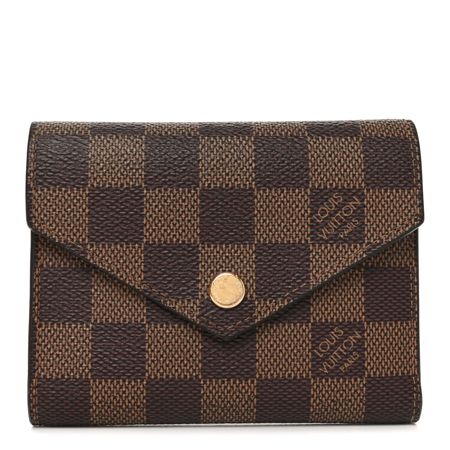 Damier Ebene Victorine Wallet Red