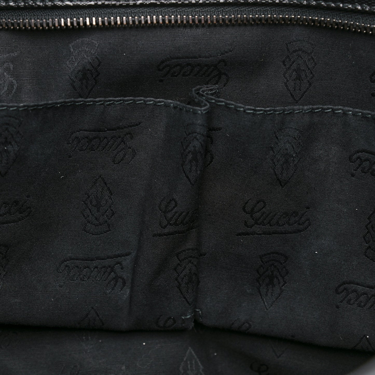 Imprime Monogram Medium Zippered Shopping Tote Black