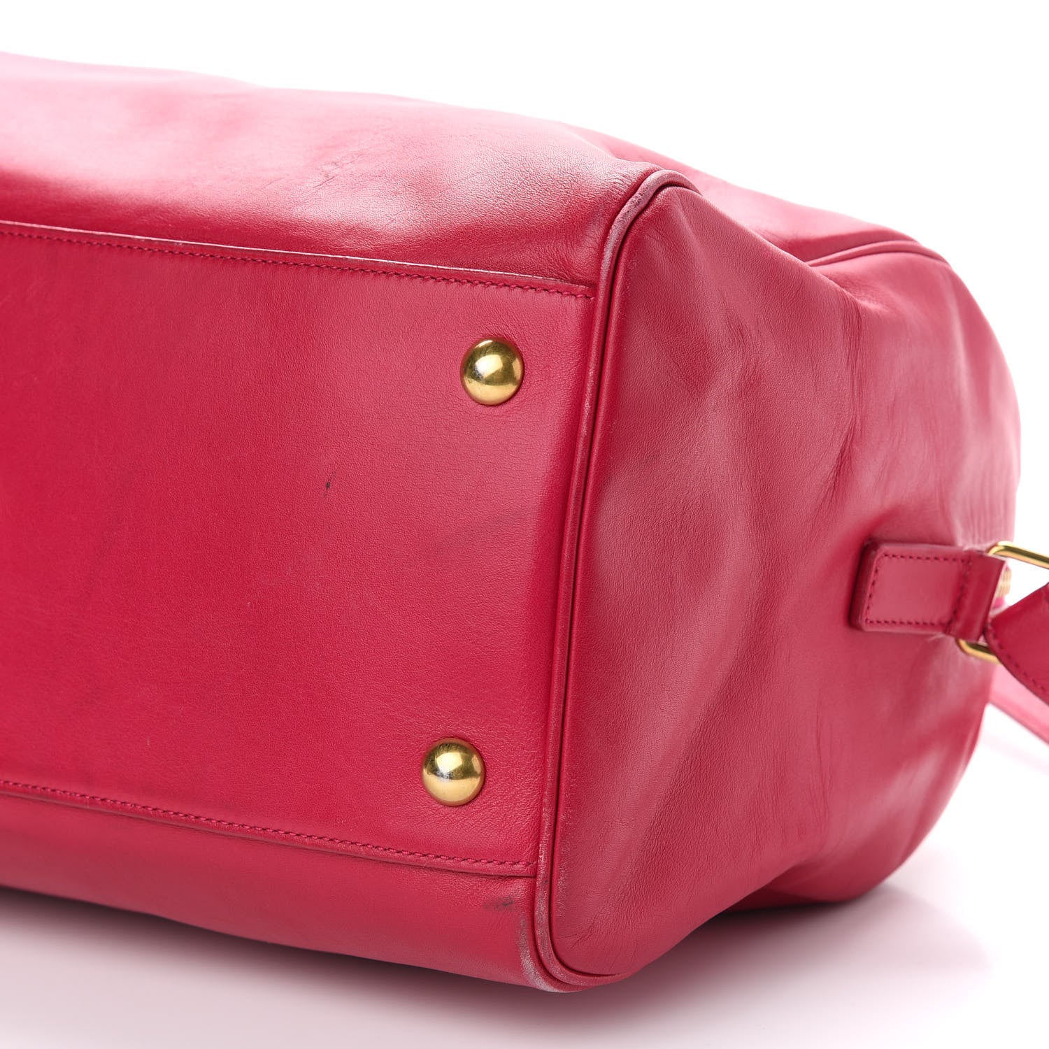 Saint Laurent Calfskin Classic Duffle 6 Fuchsia 8 of 12