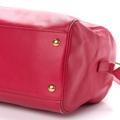 Saint Laurent Calfskin Classic Duffle 6 Fuchsia 8 of 12