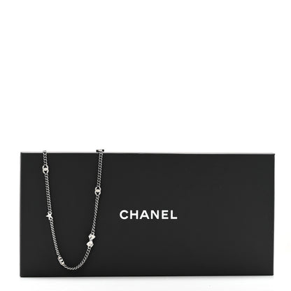 Chanel Ruthenium Crystal Chain CC Lucky Charms Necklace 6 of 6