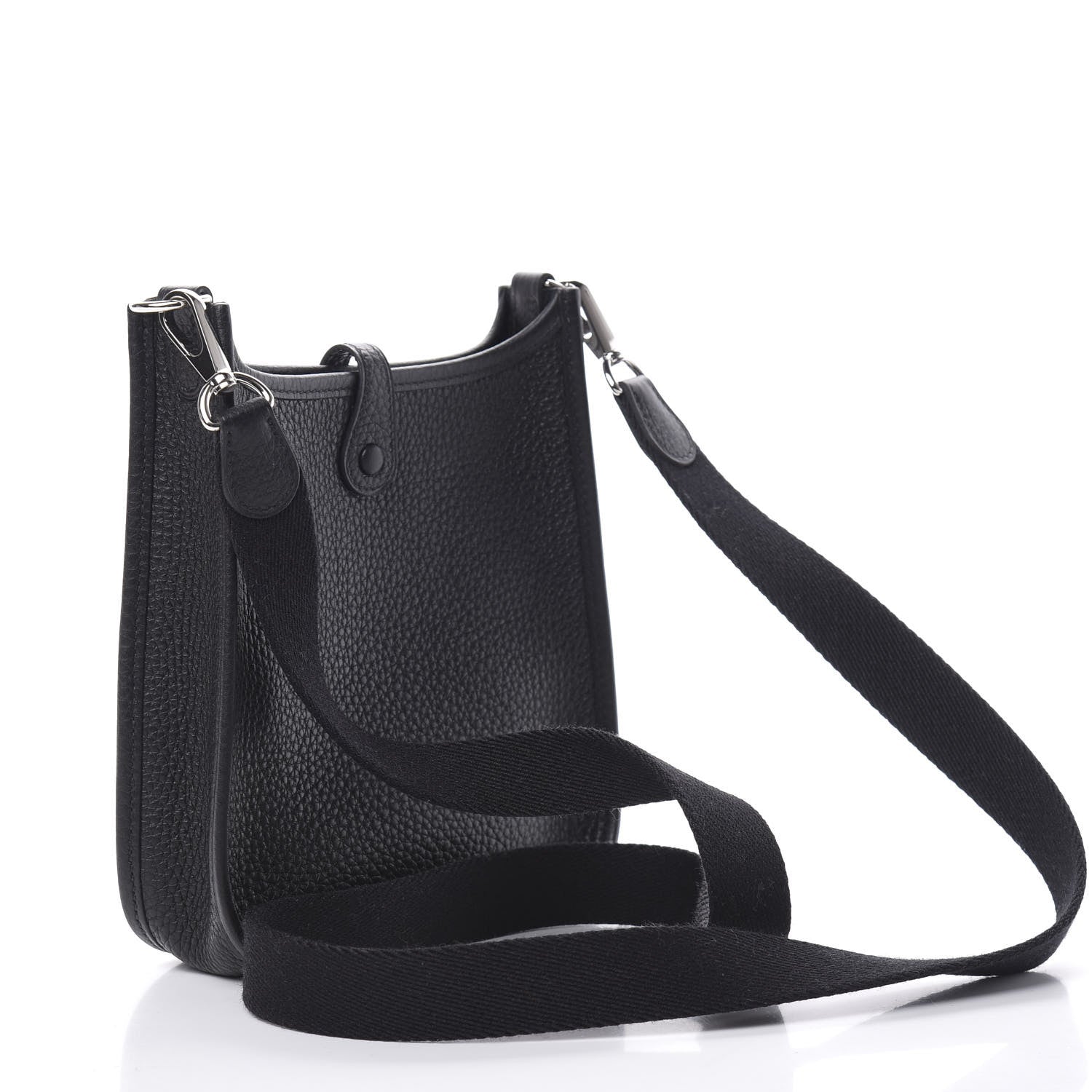 Hermes Taurillon Clemence Evelyne TPM Black 3 of 11