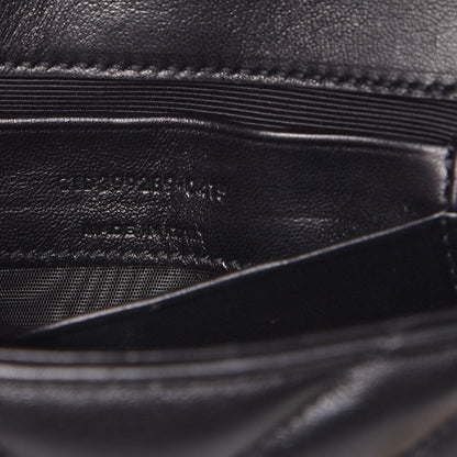 Saint Laurent Calfskin Matelasse Chevron Monogram Classic Baby Chain Bag Black 8 of 10