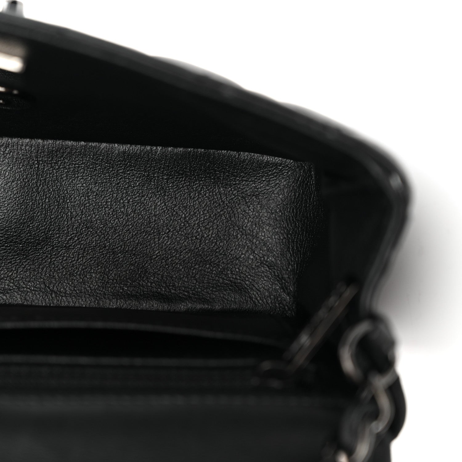 Chanel Lambskin Quilted Mini Rectangular Flap So Black 13 of 14