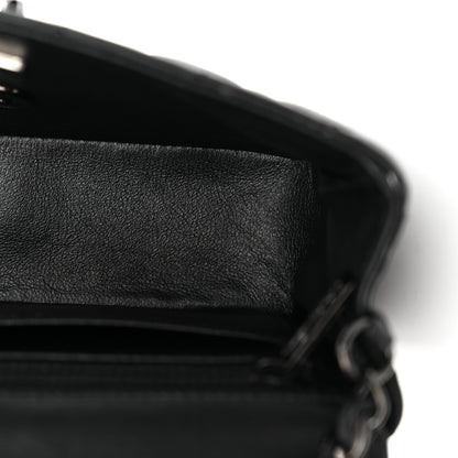 Chanel Lambskin Quilted Mini Rectangular Flap So Black 13 of 14