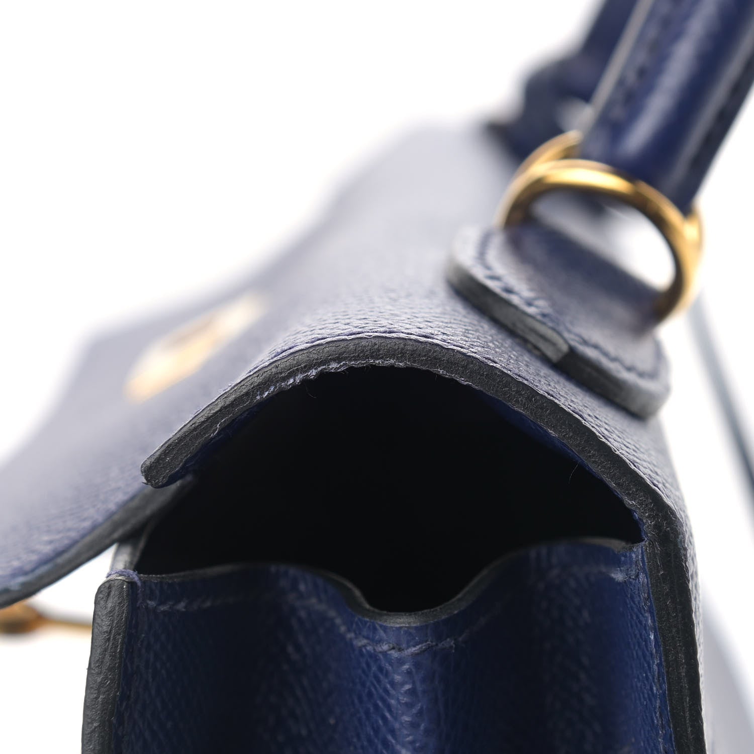 Hermes Epsom Kelly Sellier 32 Bleu Saphir 11 of 11