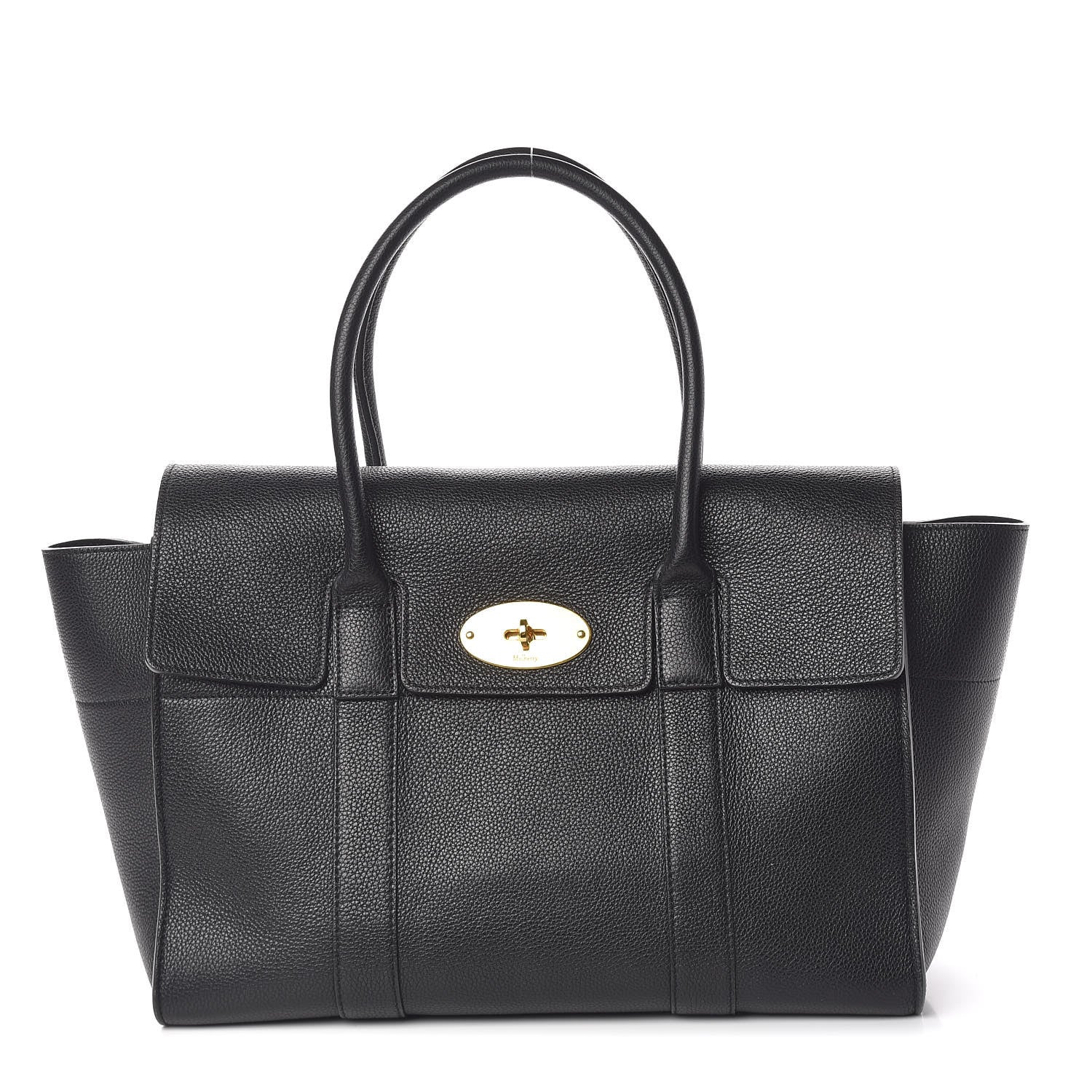 Mulberry Small Classic Grain Bayswater Black 1 of 12