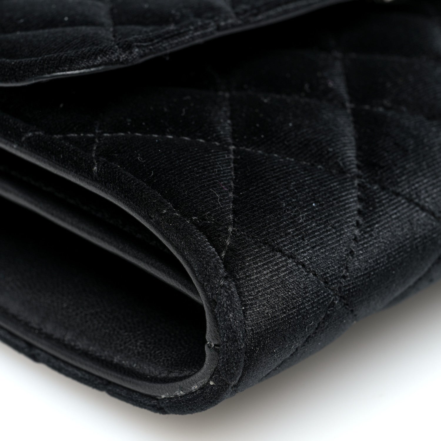 Versace Velvet Quilted Medusa Wallet On Chain Black 8 of 9