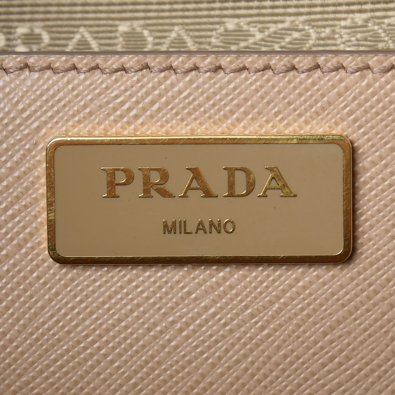 Prada Saffiano Lux Galleria Front Pocket Tote Sabbia 8 of 16