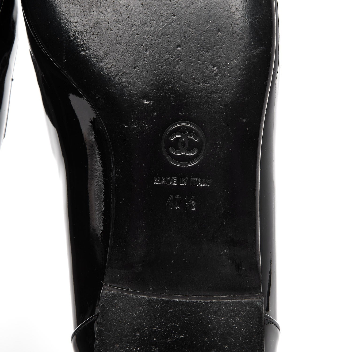 Chanel Patent CC Loafers 40.5 Black 6 of 10