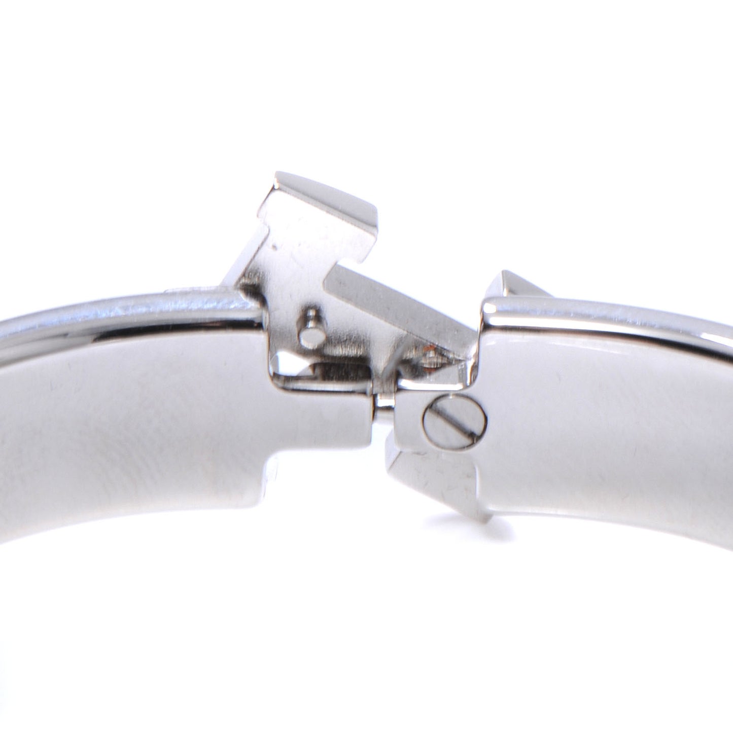 Enamel Narrow Clic Clac H Bracelet PM Black