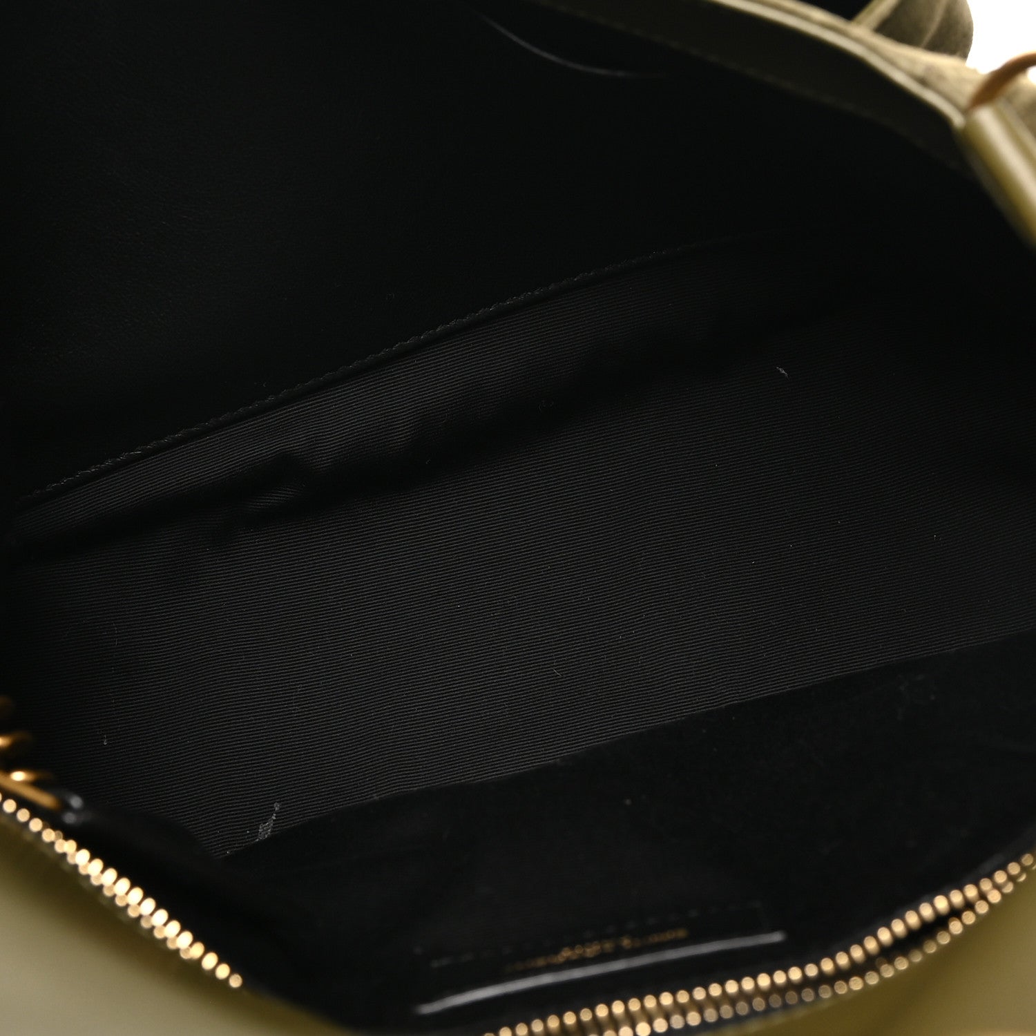 Saint Laurent Suede Monogram Medium Niki Chain Satchel Loden Green