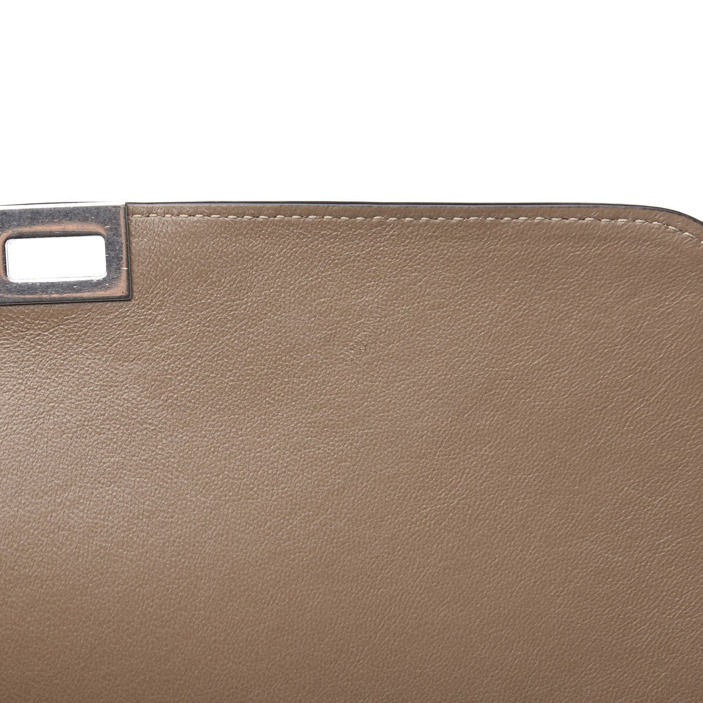 Drummed Calfskin Suede Medium Trapeze Dune