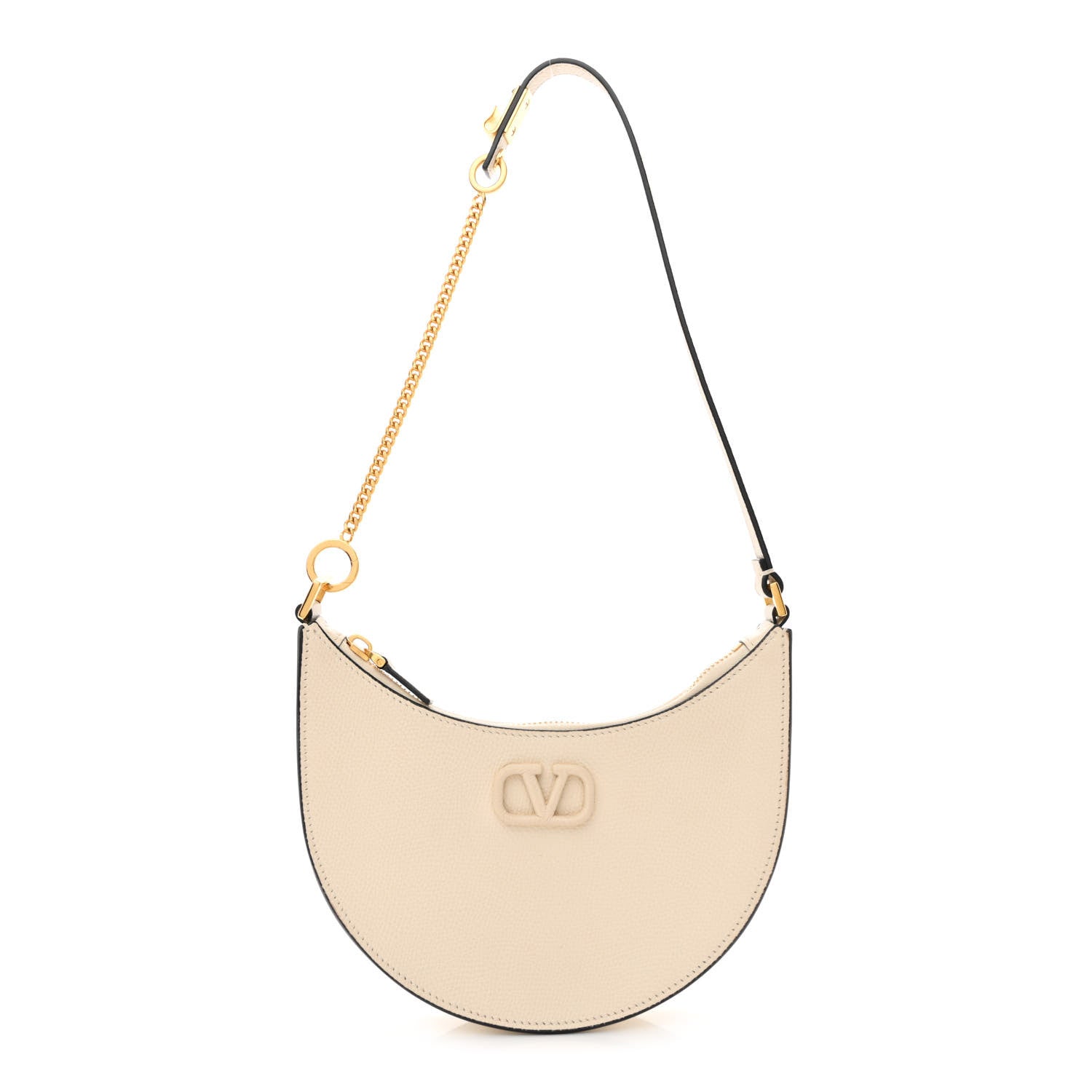 Valentino Garavani Calfskin Mini Vlogo Hobo Bag White 1 of 10