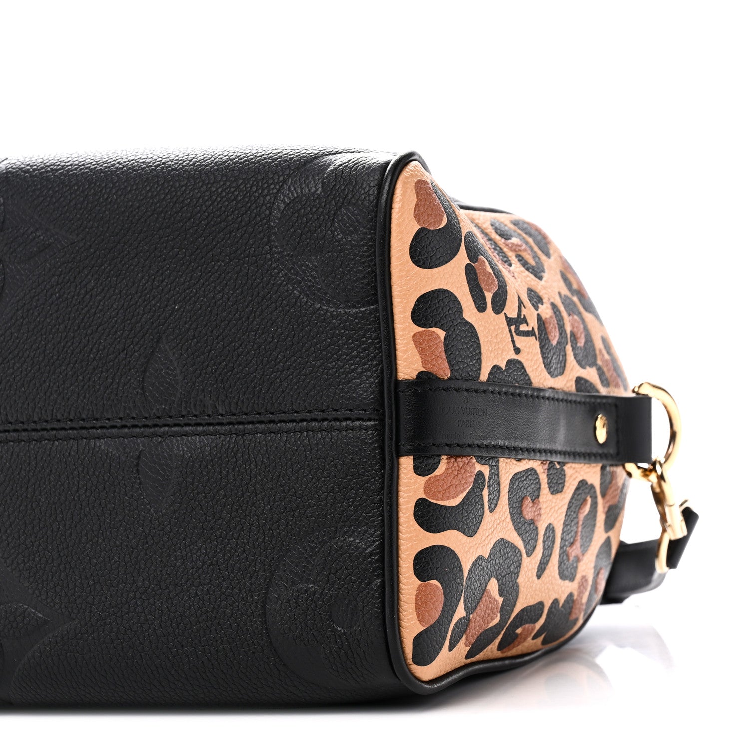 Louis Vuitton Empreinte Monogram Giant Wild At Heart Speedy Bandouliere 25 Black 9 of 9