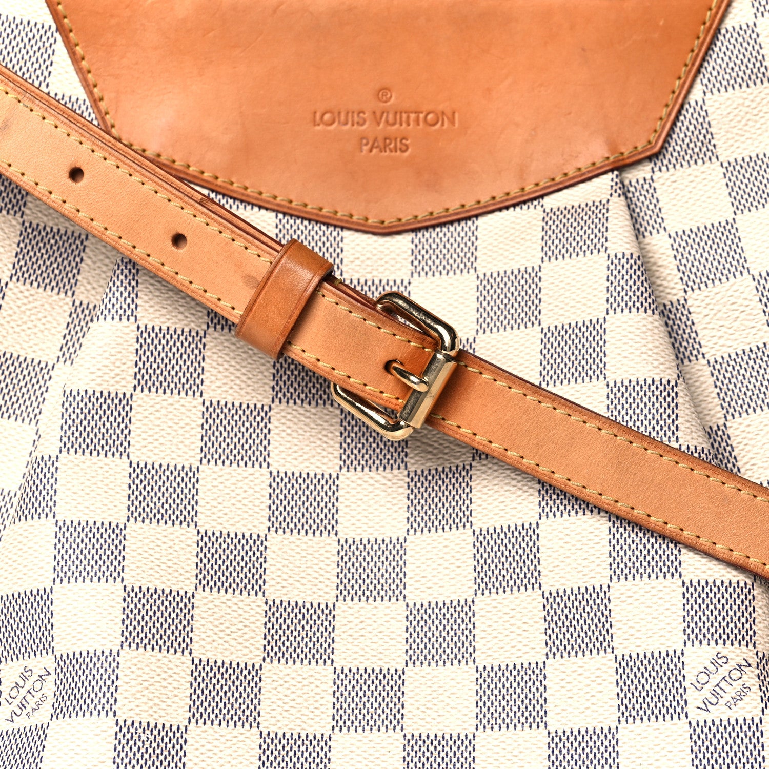 Louis Vuitton Damier Azur Siracusa MM 7 of 18