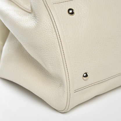 Gucci Pebbled Calfskin Large Soho Shoulder Bag Off White 8 of 10