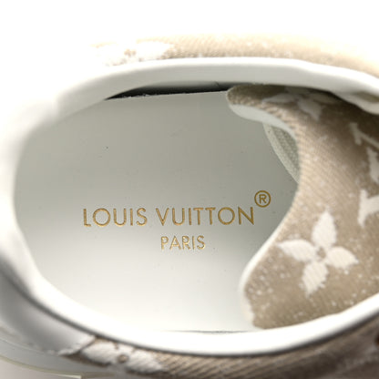 Louis Vuitton Denim Monogram Time Out Sneakers 36 Beige 9 of 11