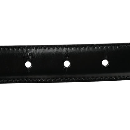 Celine Box Calfskin Medium 25mm Triomphe 80 32 Belt Black 3 of 8