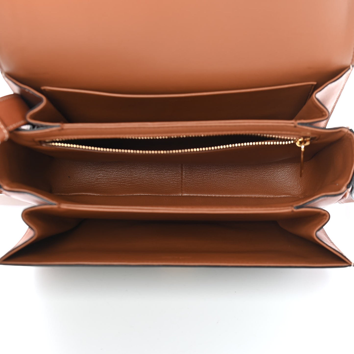 Textile Natural Calfskin Classique Triomphe Khaki Tan