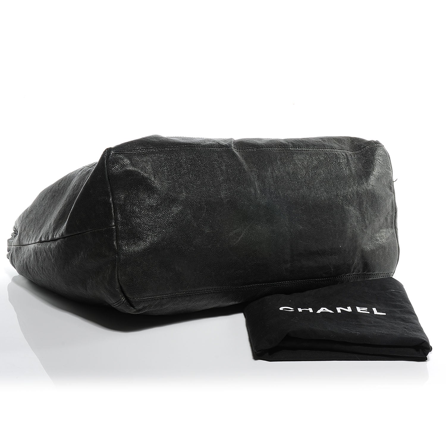 Chanel Distressed Caviar XL Coco Cabas Black 5 of 8
