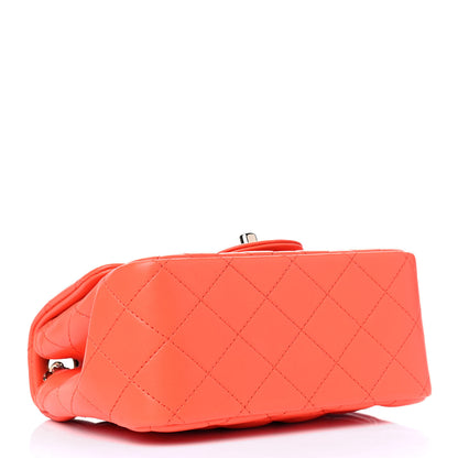 Chanel Lambskin Quilted Mini Square Flap Light Orange 3 of 4