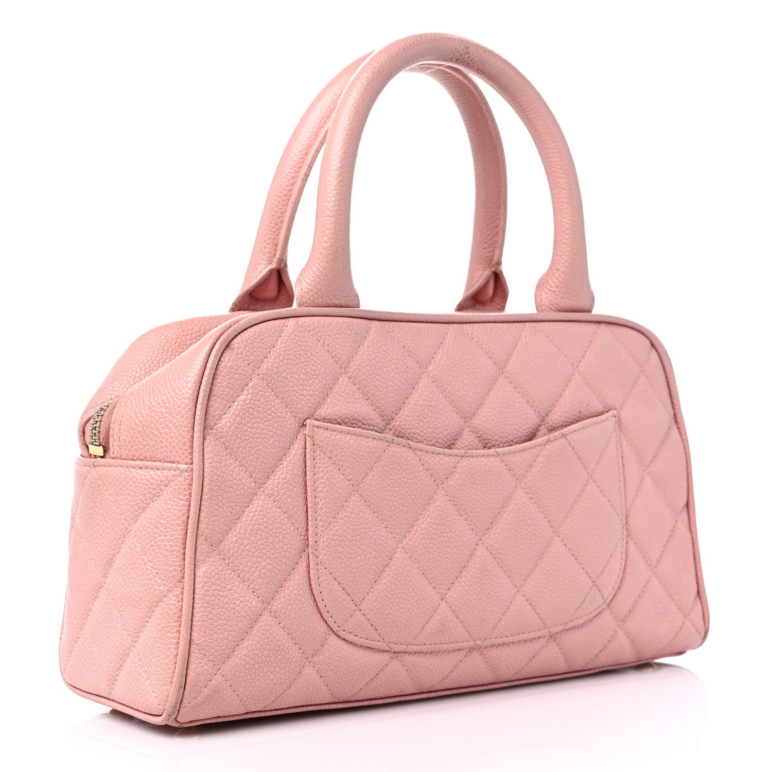 Chanel Caviar Quilted Small Bowler Pink 3 of 16