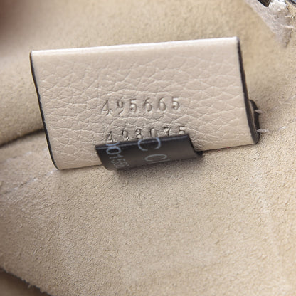 Gucci Pebbled Calfskin Logo Portfolio Clutch White 7 of 9