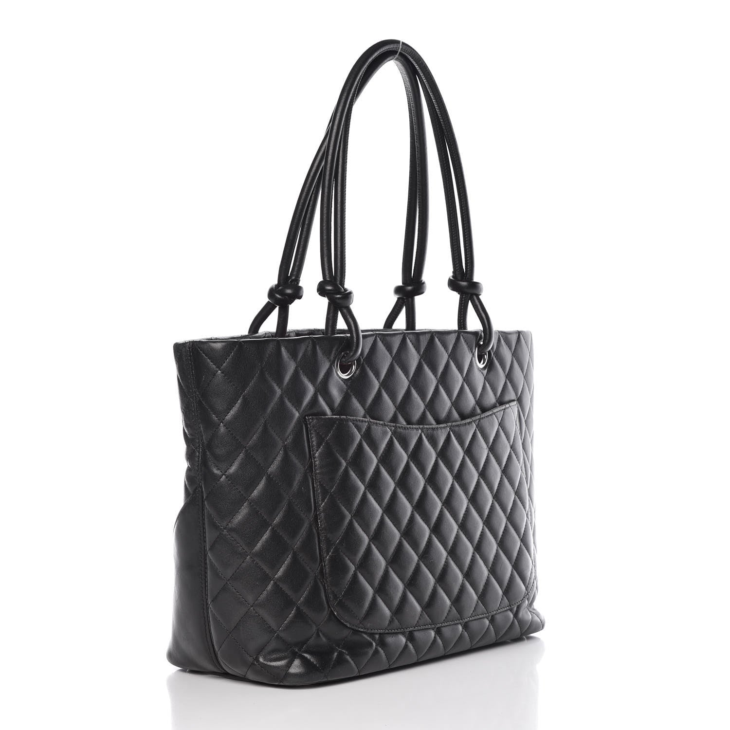 Chanel Calfskin Quilted Large Cambon Tote Black 3 of 20