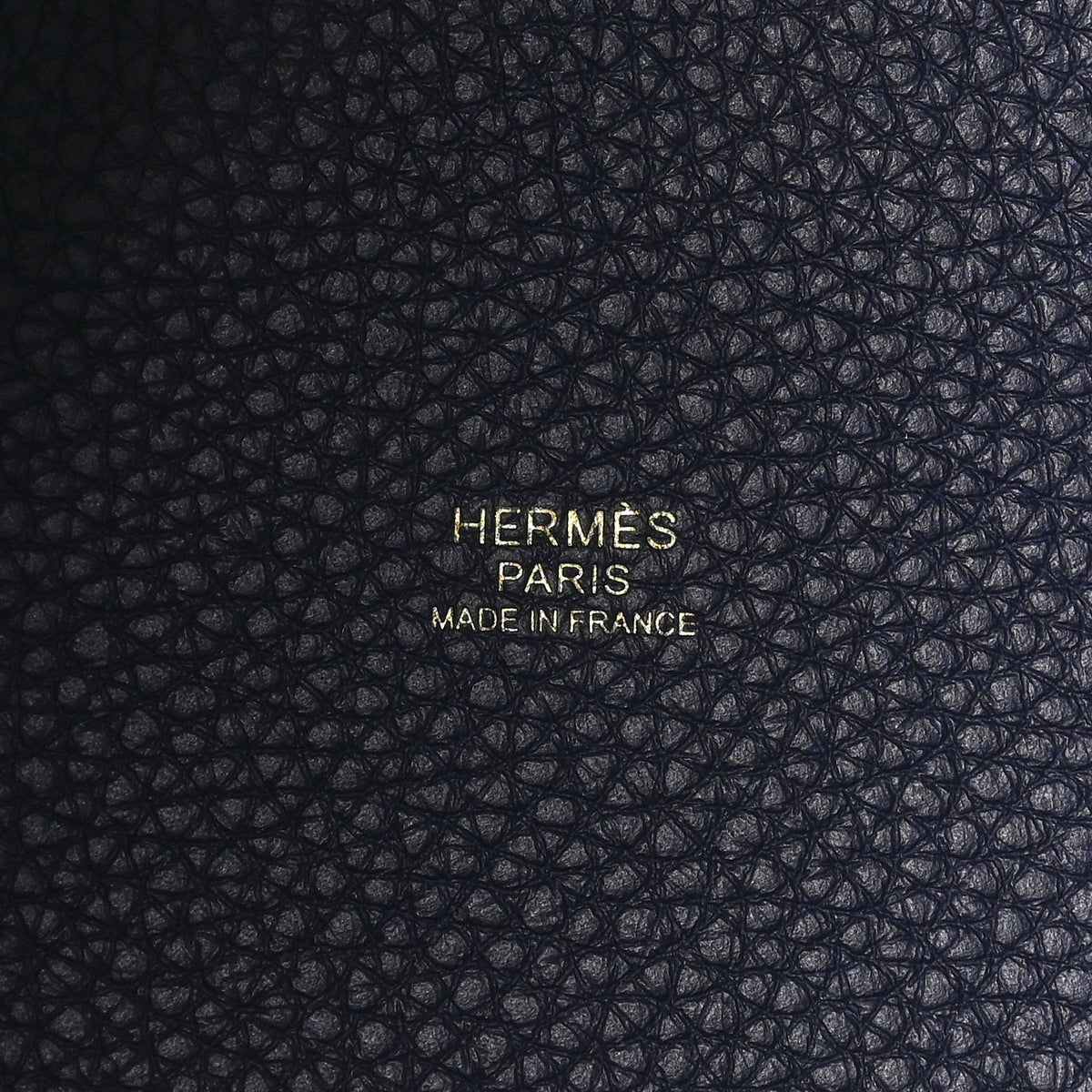 Hermes Taurillon Clemence Picotin Lock 18 PM Bleu Nuit 6 of 11
