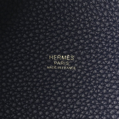 Hermes Taurillon Clemence Picotin Lock 18 PM Bleu Nuit 6 of 11