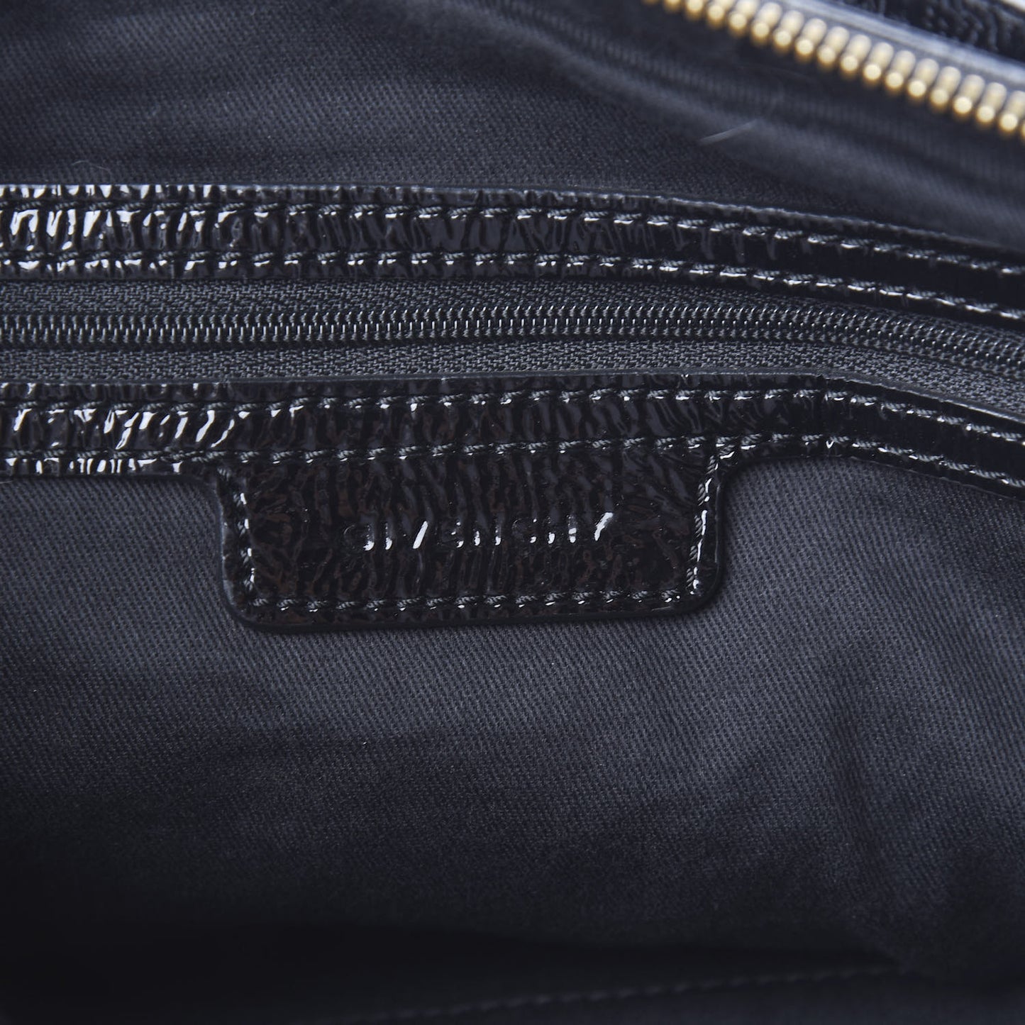 Crinkled Patent Hobo Black