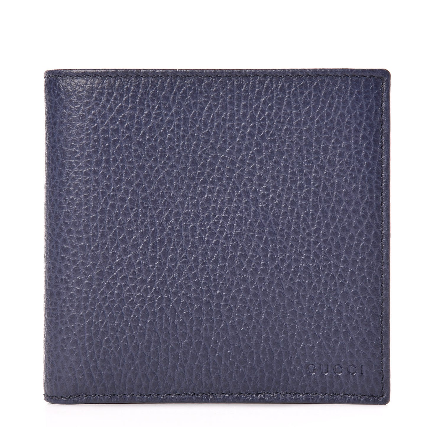 Calfskin Bi-Fold Wallet Navy