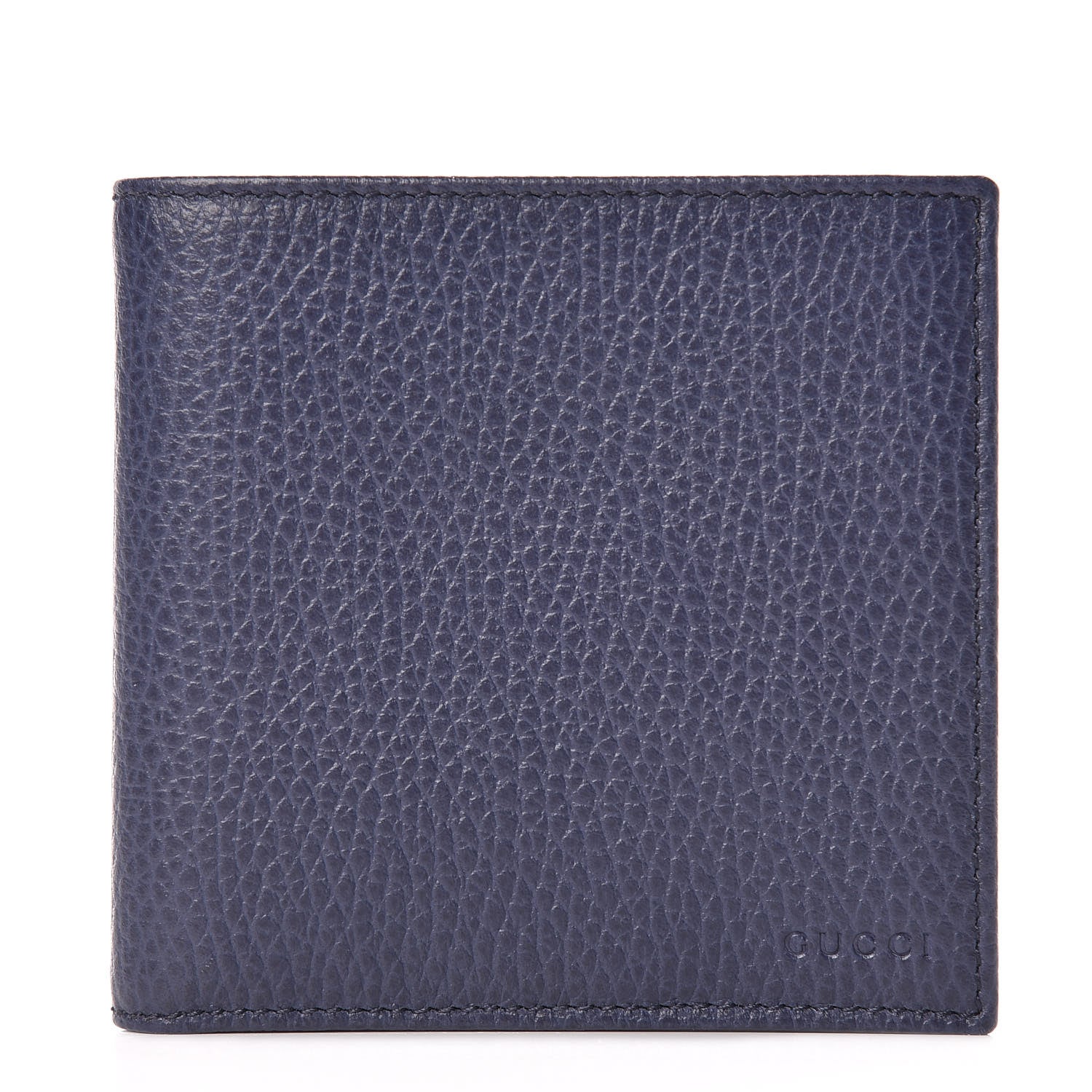 Gucci Calfskin Bi-Fold Wallet Navy 1 of 10