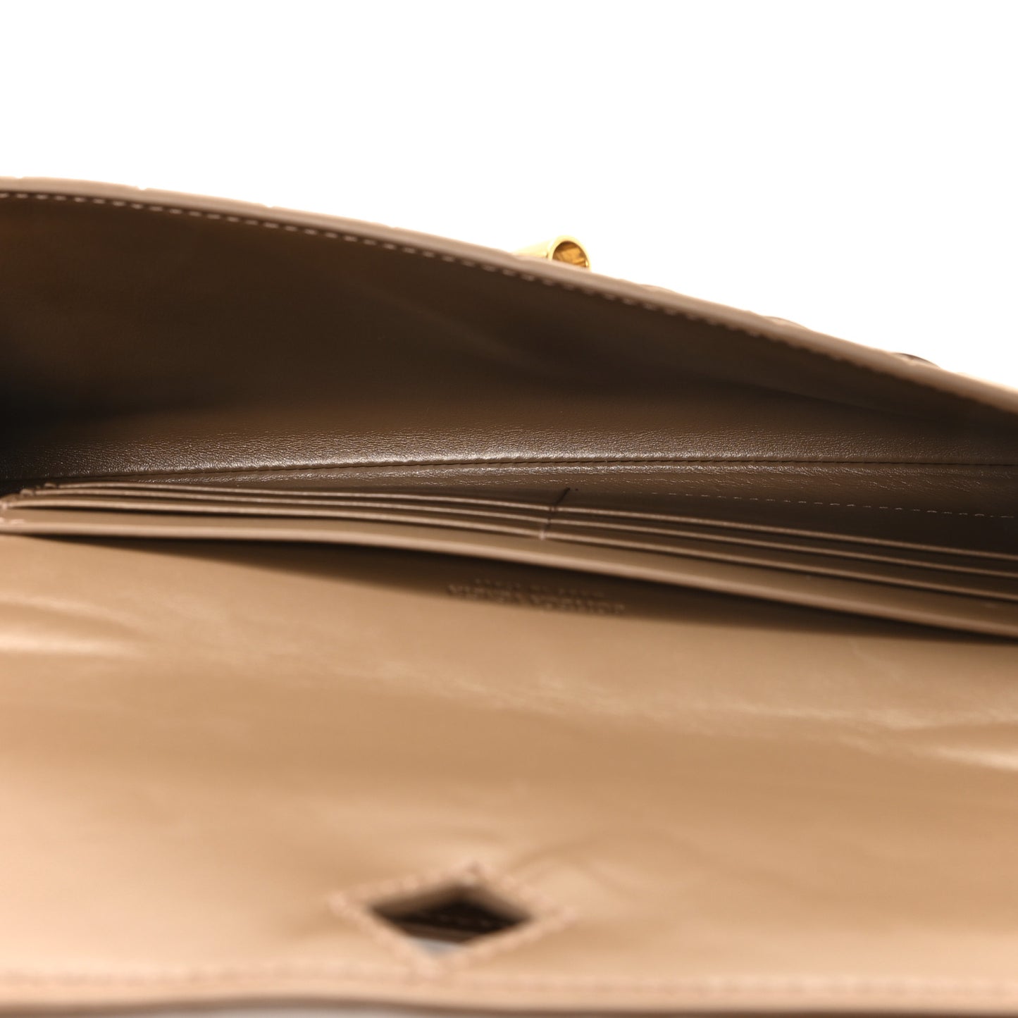 Nappa Intrecciato Long Andiamo Top Handle Clutch Pinecone