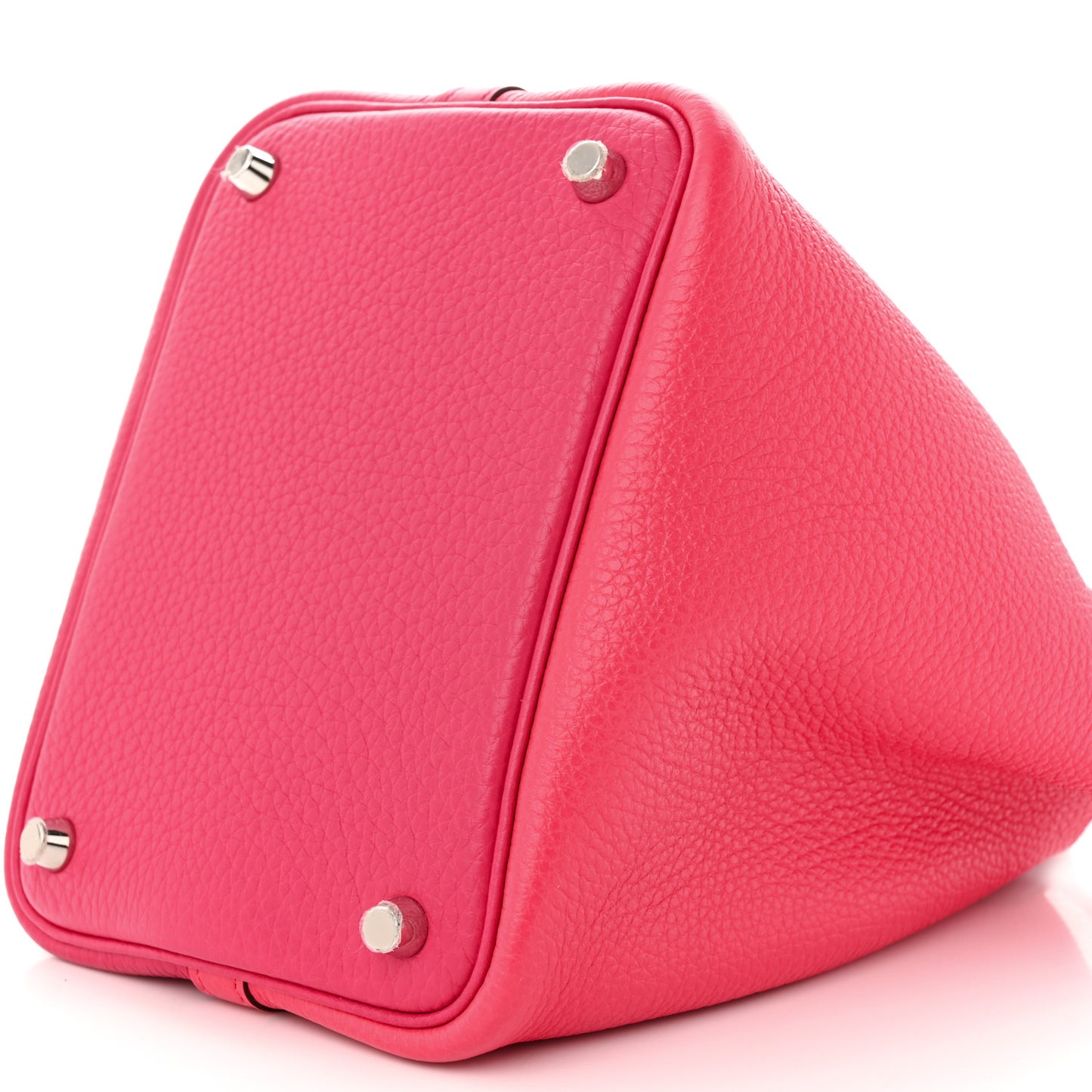 Taurillon Clemence Tri-Color Picotin Lock 18 PM Rose Extreme