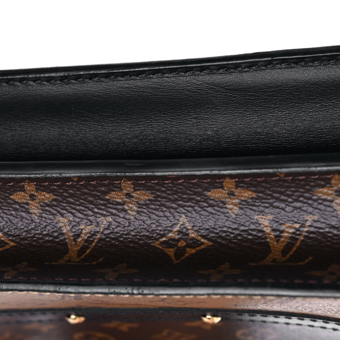 Reverse Monogram Trunk Clutch