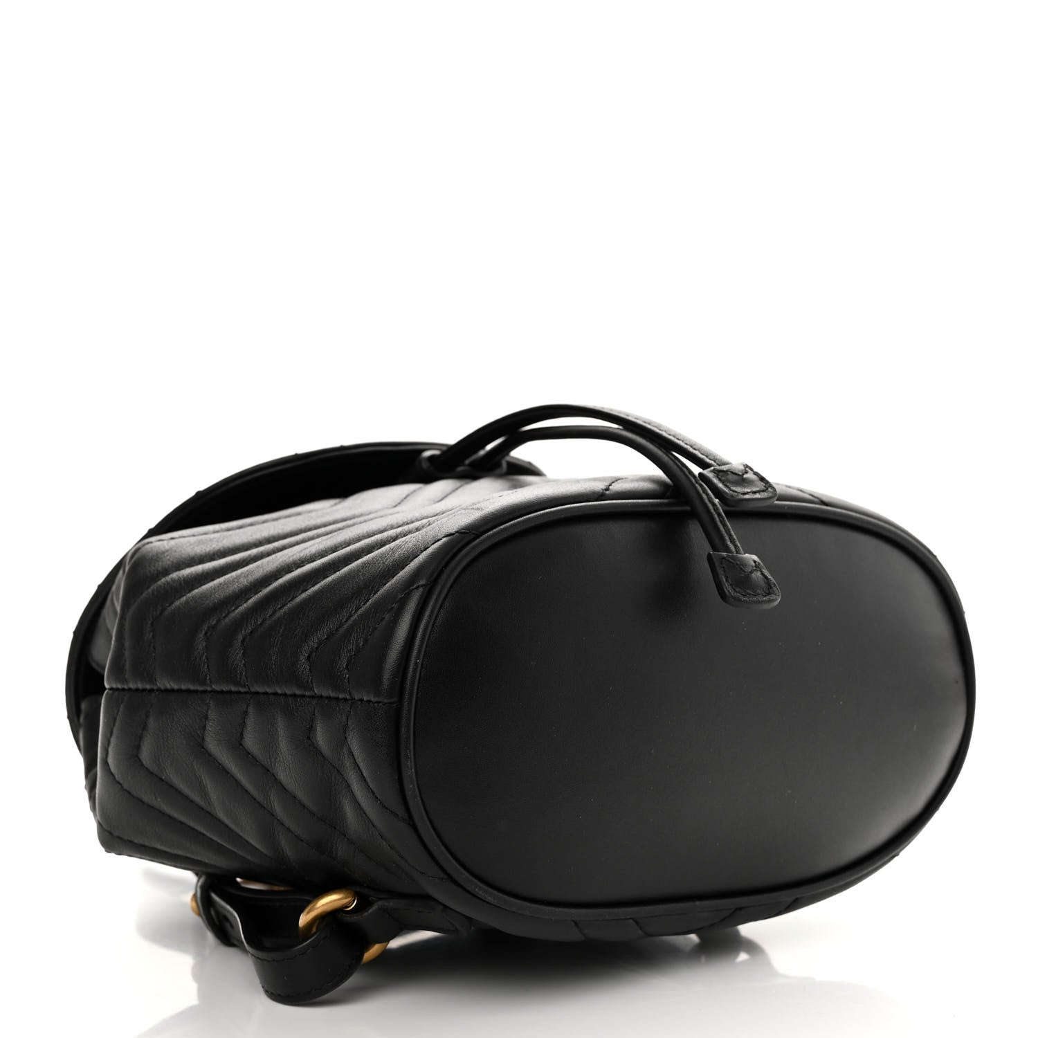 Gucci Calfskin Matelasse GG Marmont Flap Backpack Black 4 of 10