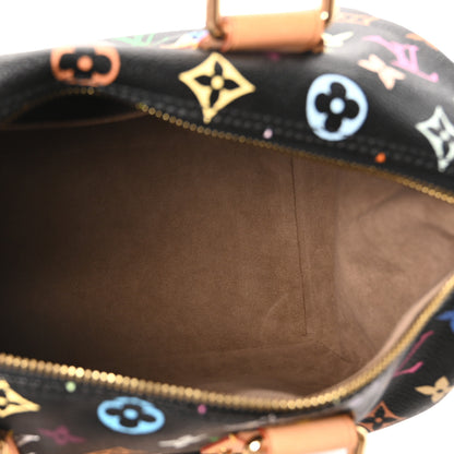 Louis Vuitton Monogram Multicolor Speedy 30 Black 5 of 9