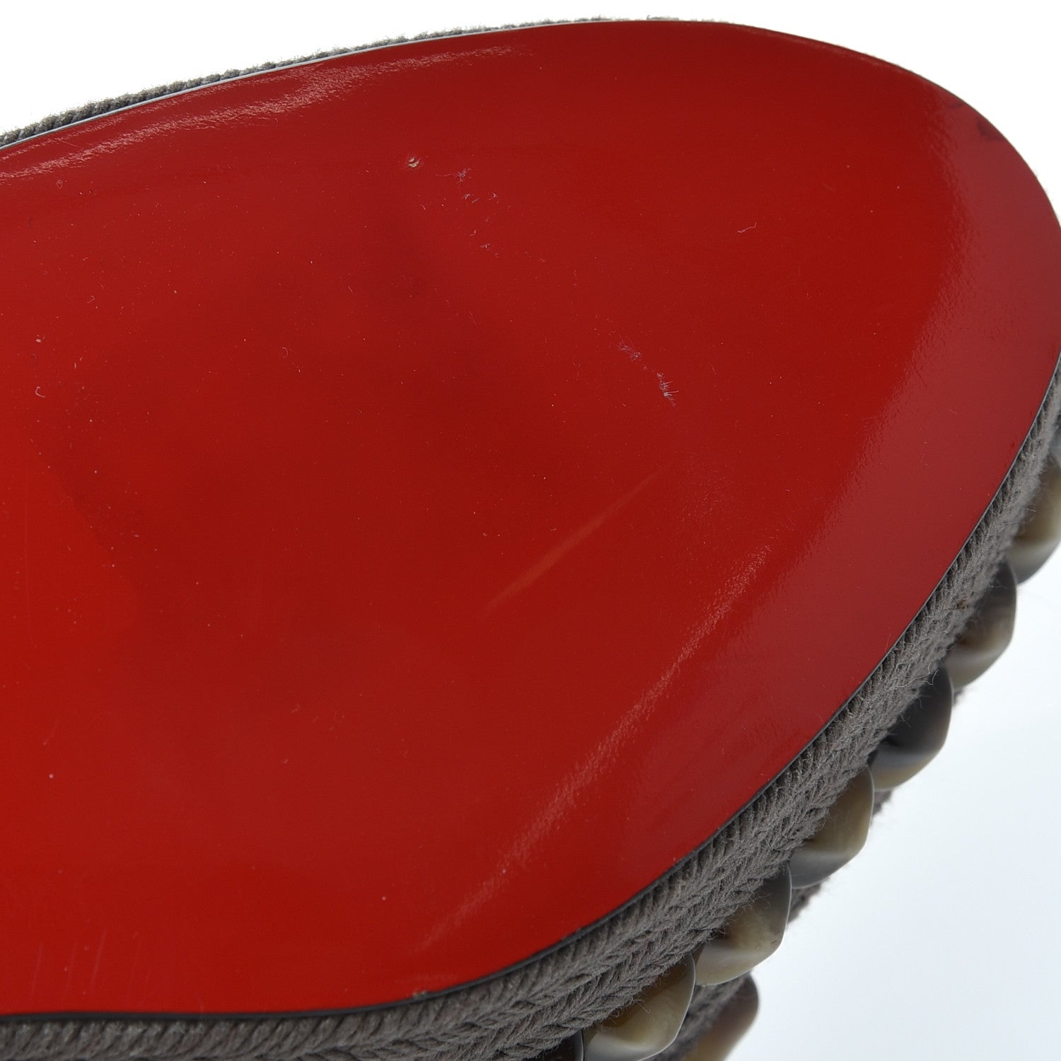 Christian Louboutin Suede Pyraclou 120 Wedge Sandals 41 Testa 8 of 8