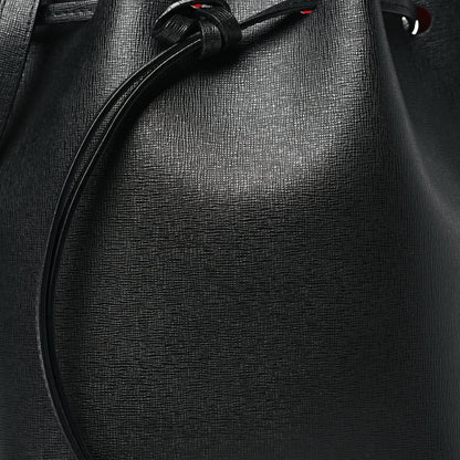 Mansur Gavriel Saffiano Mini Bucket Bag Black Flamma 8 of 13