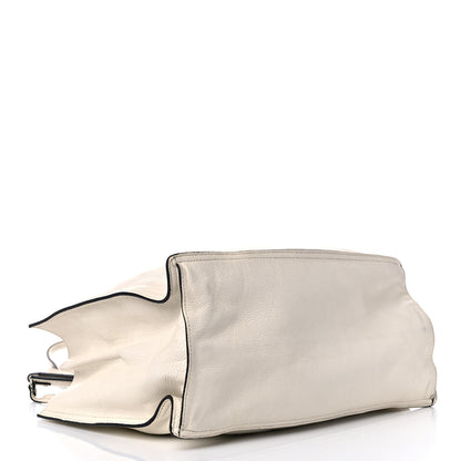 Prada Glace Calf Etiquette Tote Bianco Astra 4 of 15