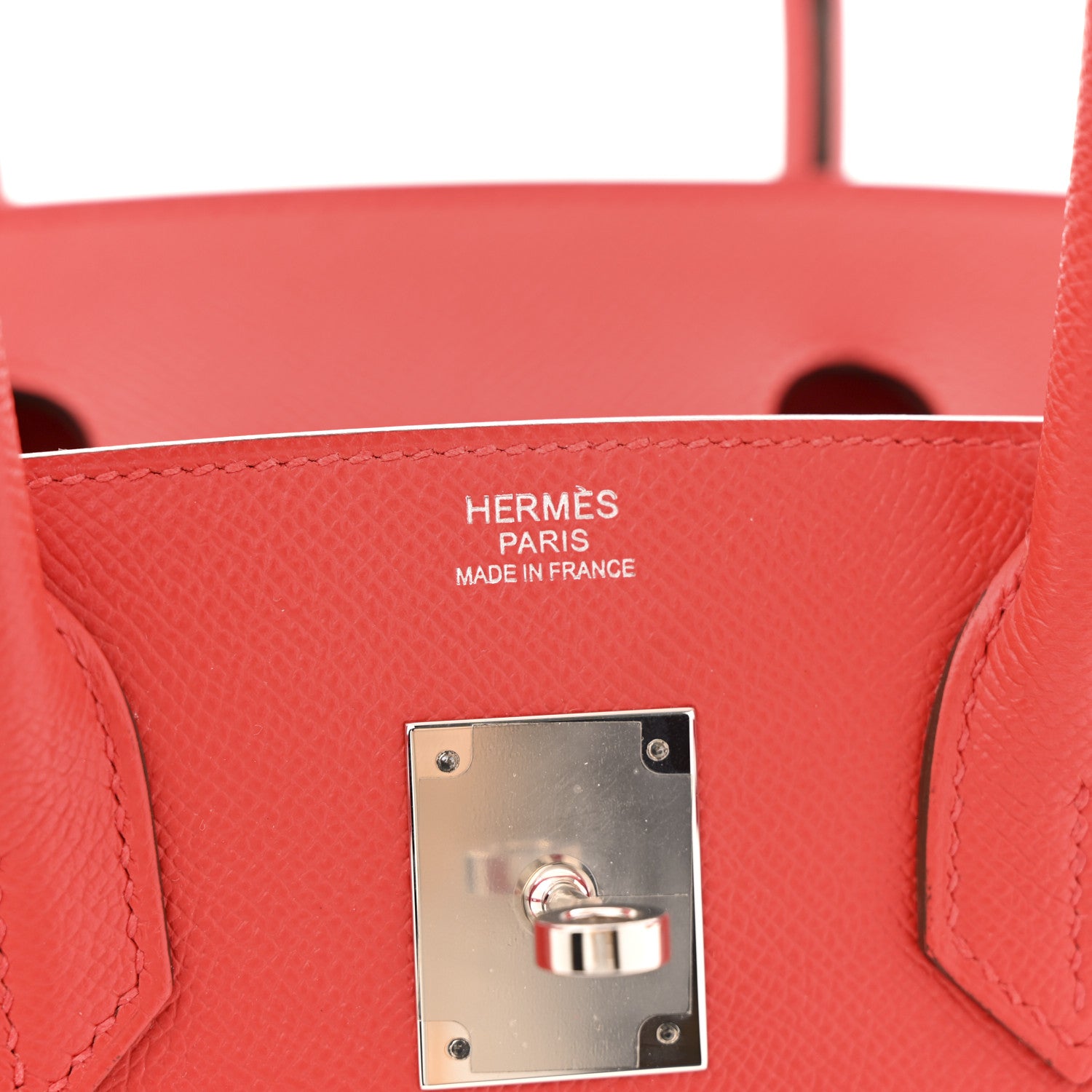 Hermes Epsom Sellier Birkin 30 Rouge De Coeur 6 of 10