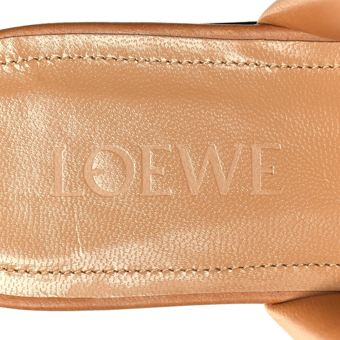 Lambskin Anagram Padded Mules 37 Warm Desert