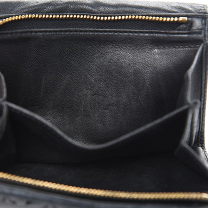 Miu Miu Nappa Matelasse Tri-Fold Flap Wallet Black 20 of 21