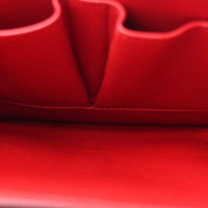 Celine Smooth Calfskin Medium Classic Box Flap Bag Red 5 of 12