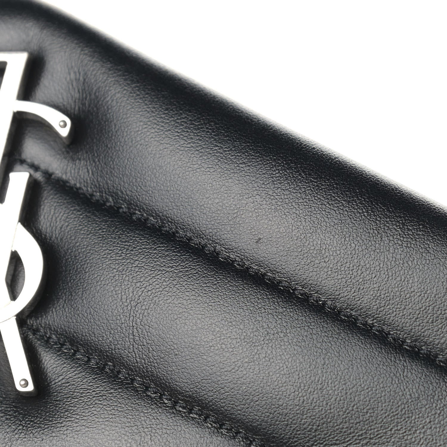 Saint Laurent Calfskin Y Quilted Monogram Small Loulou Chain Satchel Black 13 of 13