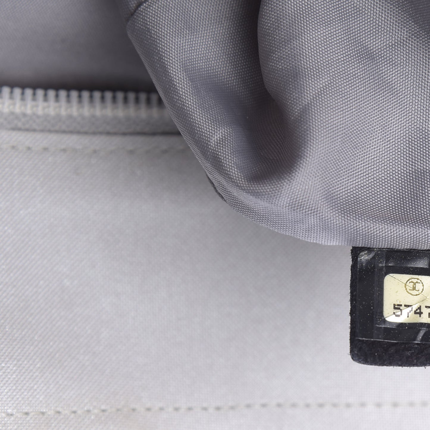 Canvas Sport Tote Grey White